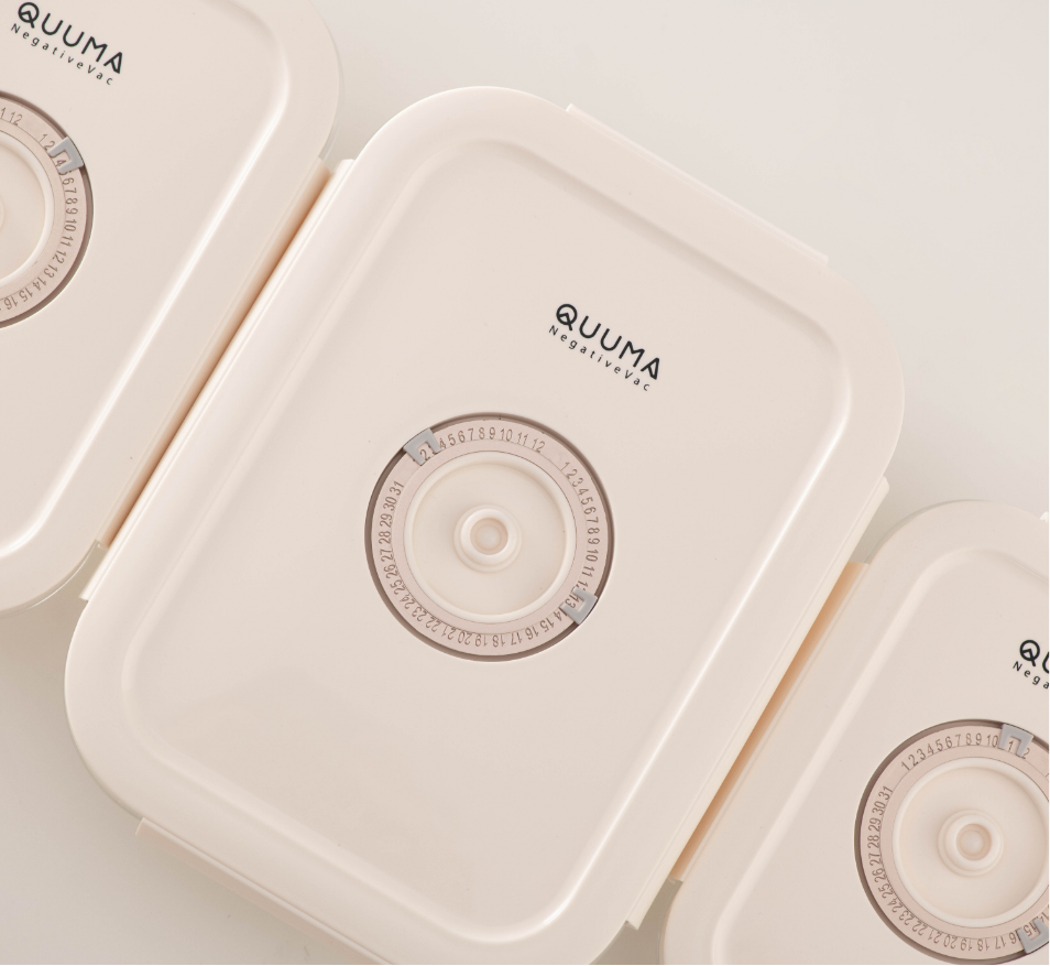 Quuma NegativeVAC Vacuum Glass Container Food Storage Lunch Box