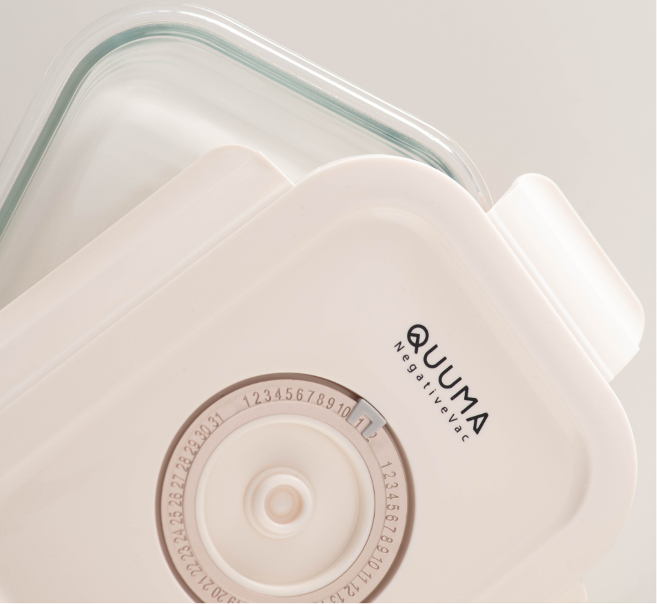 Quuma NegativeVAC Vacuum Glass Container Food Storage Lunch Box