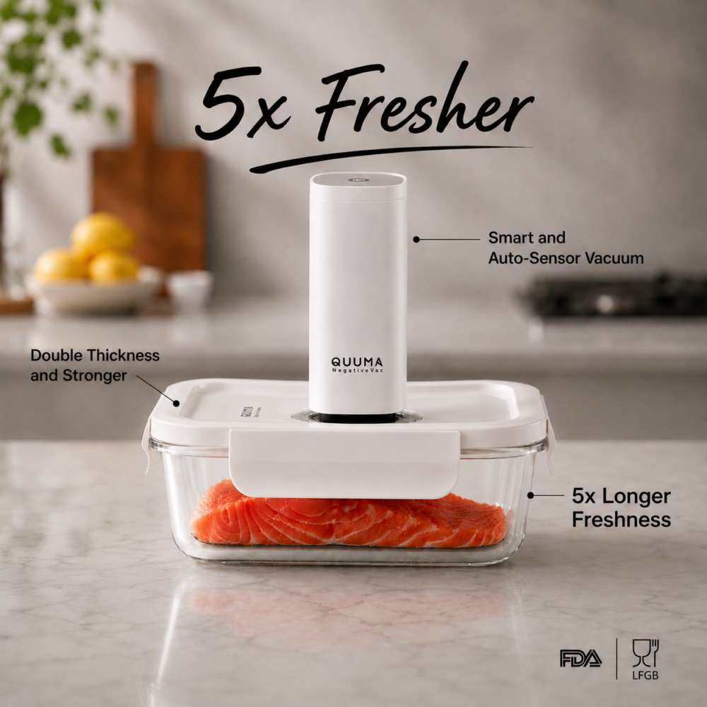 Quuma NegativeVac 5X Smart Vacuum Fresh Container