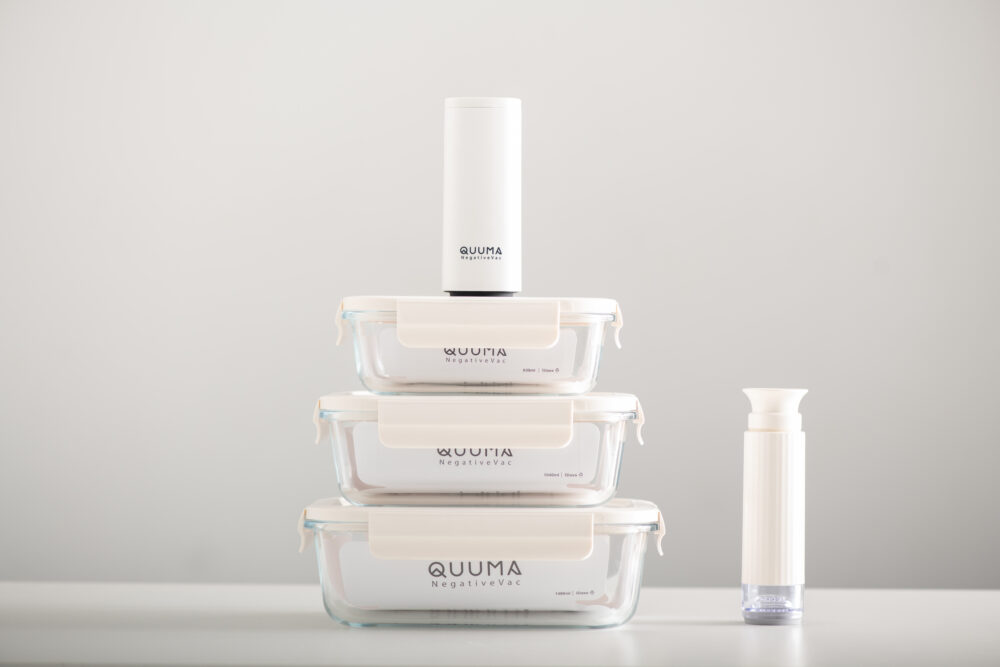 12.12 SALES_Quuma NegativeVAC Vacuum Glass Container Food Storage Lunch Box