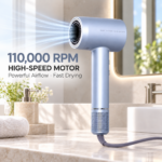 10.10 SALES QUUMA Ionic Turbo Hair Dryer High Speed Brushless Motor