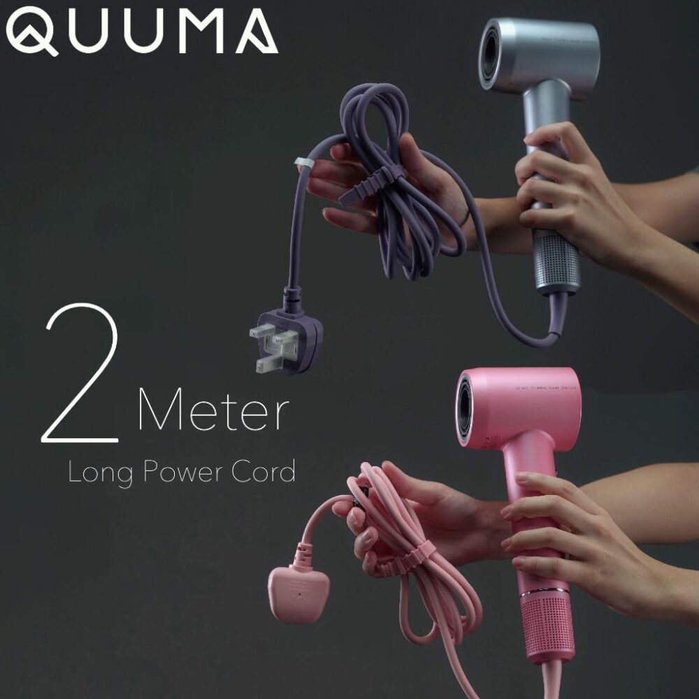 12.12 SALES_QUUMA Ionic Turbo Hair Dryer High Speed Brushless Motor