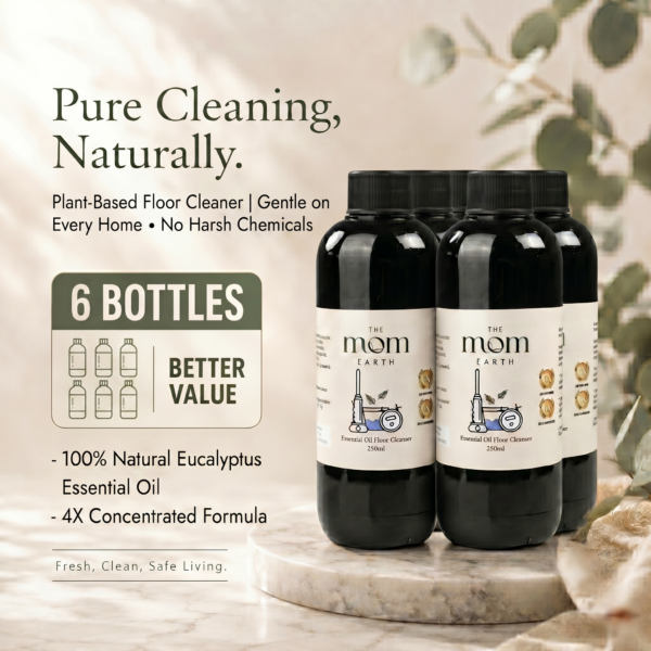 The Mom Earth 100% Eucalyptus Essential Oil Floor Cleaner - [Promotion Save RM24] - Buy 6 bottle save RM24