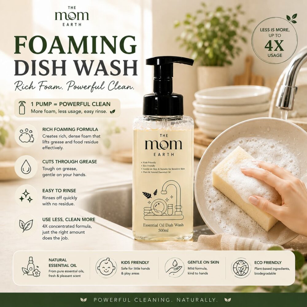 The Mom Earth 100% Eucalyptus Essential Oil Dish Wash