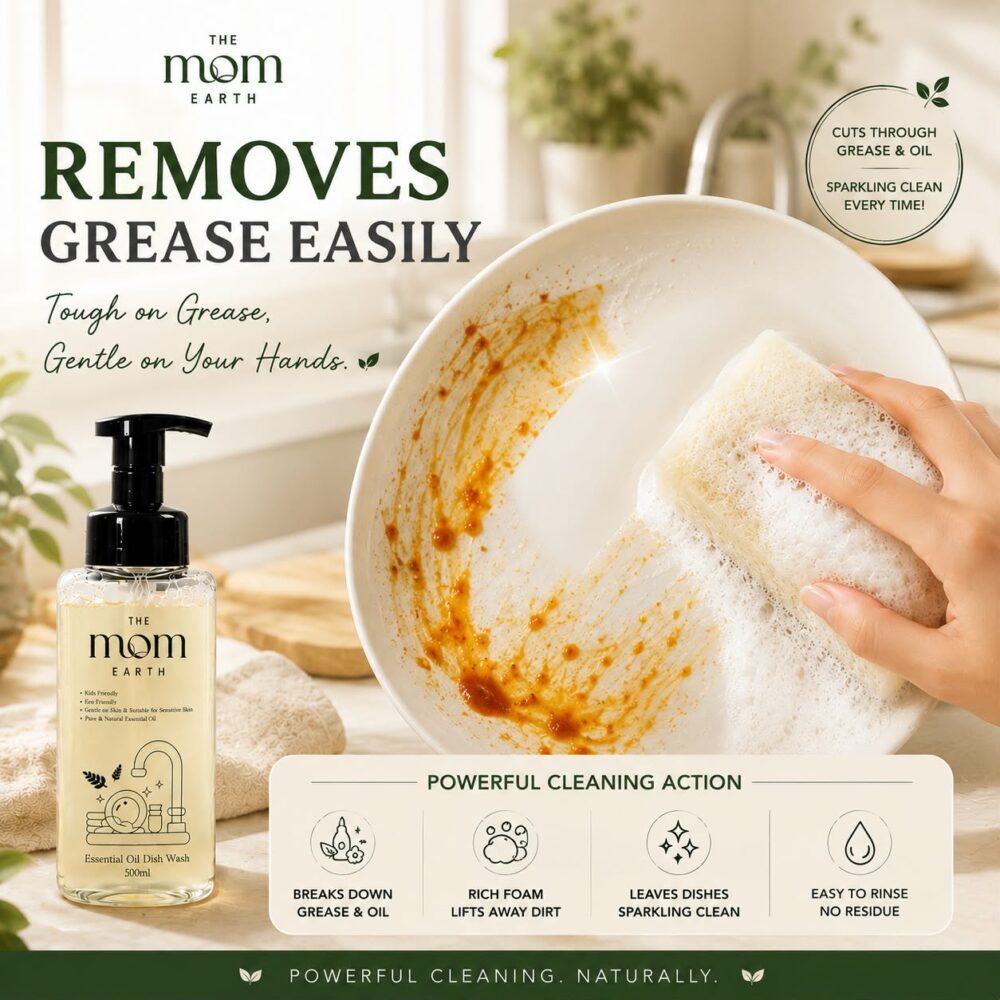 The Mom Earth 100% Eucalyptus Essential Oil Dish Wash